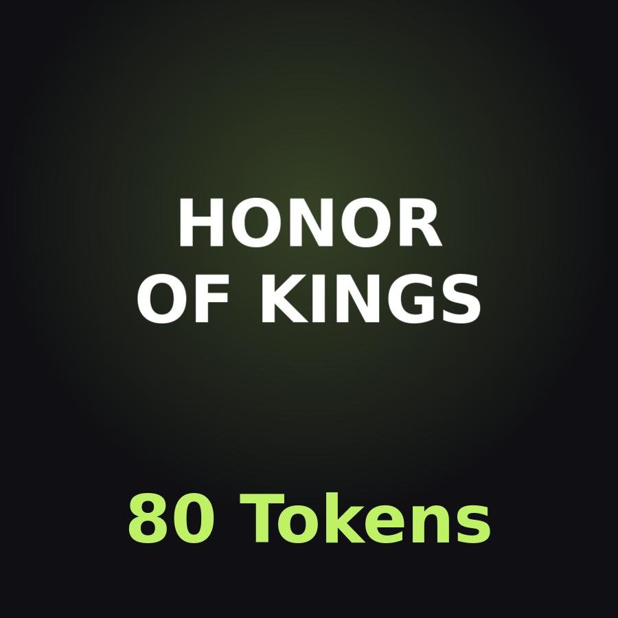 Honor of Kings: 80 жетонов