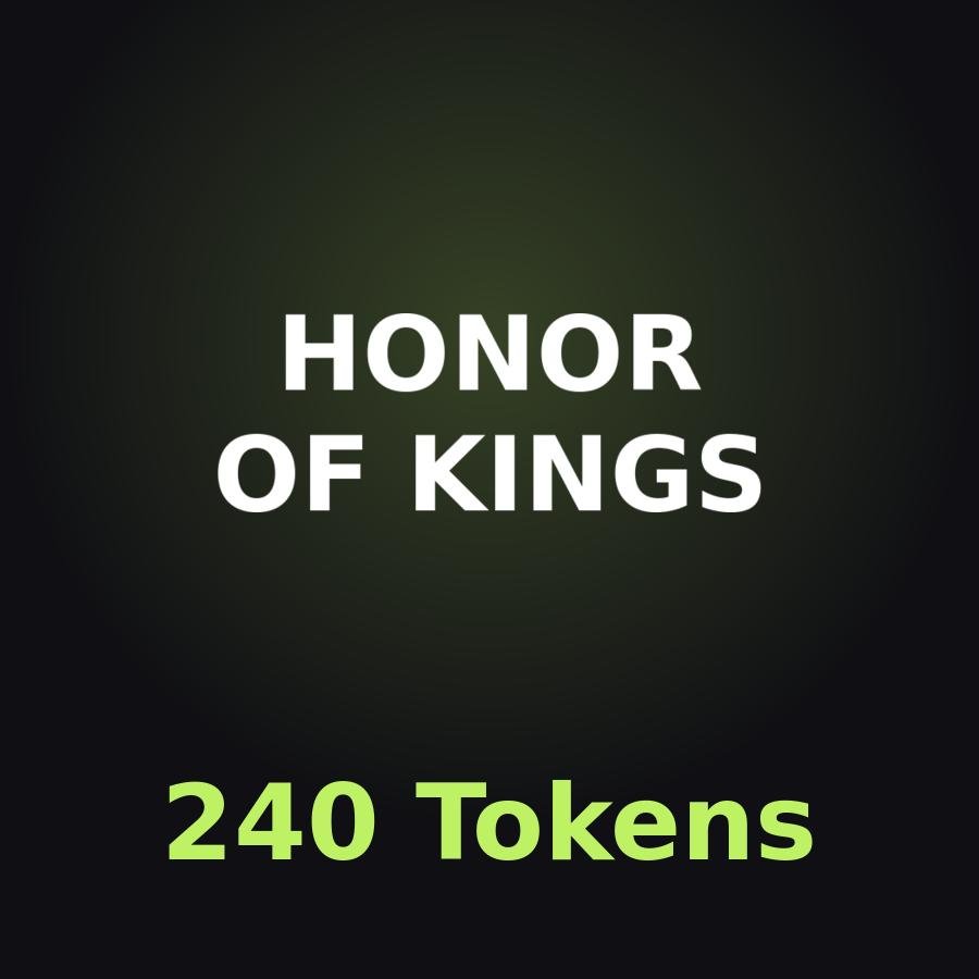 Honor of Kings: 240 жетонов