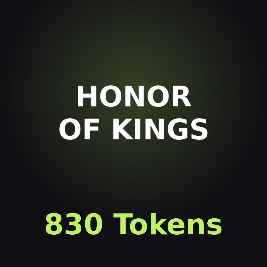 Honor of Kings: 830 жетонов