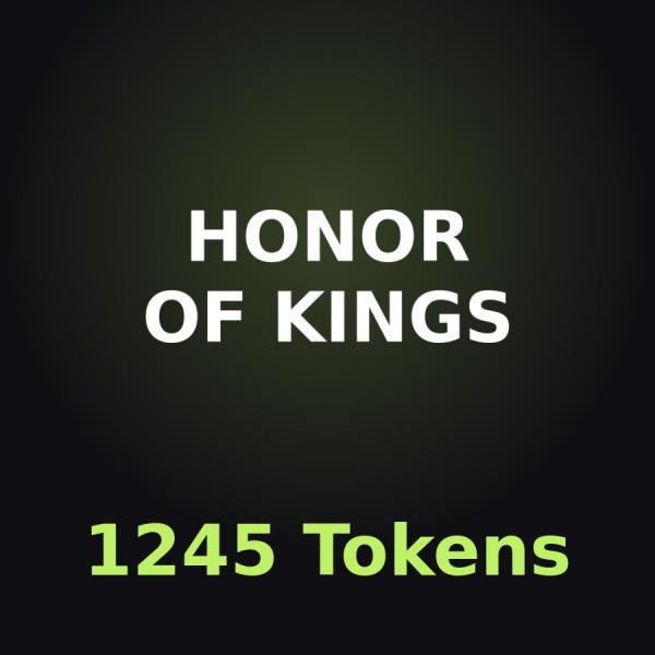 Honor of Kings: 1245 жетонов
