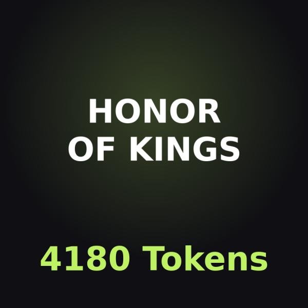 Honor of Kings: 4180 жетонов