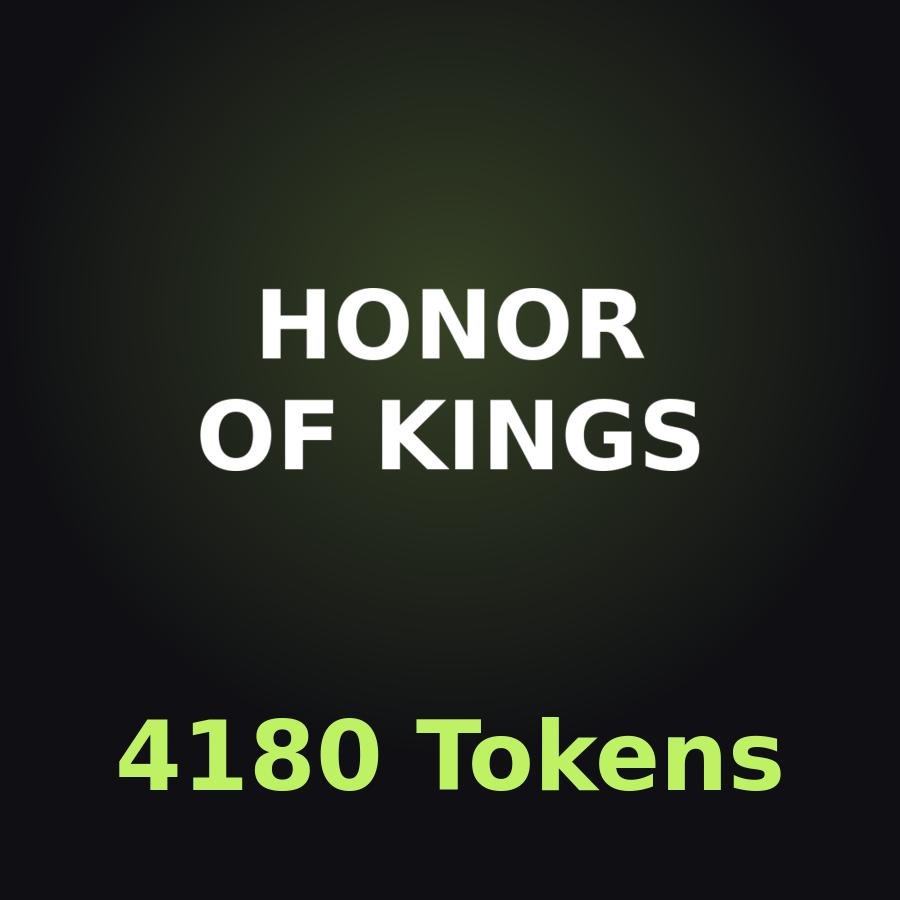 Honor of Kings: 4180 жетонов