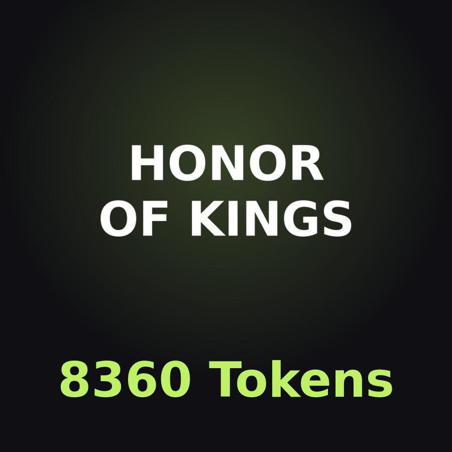 Honor of Kings: 8360 жетонов
