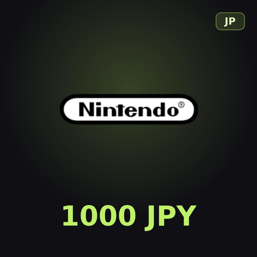 Карта Nintendo eShop 1000 JPY (Япония)