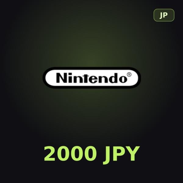 Карта Nintendo eShop 2000 JPY (Япония)