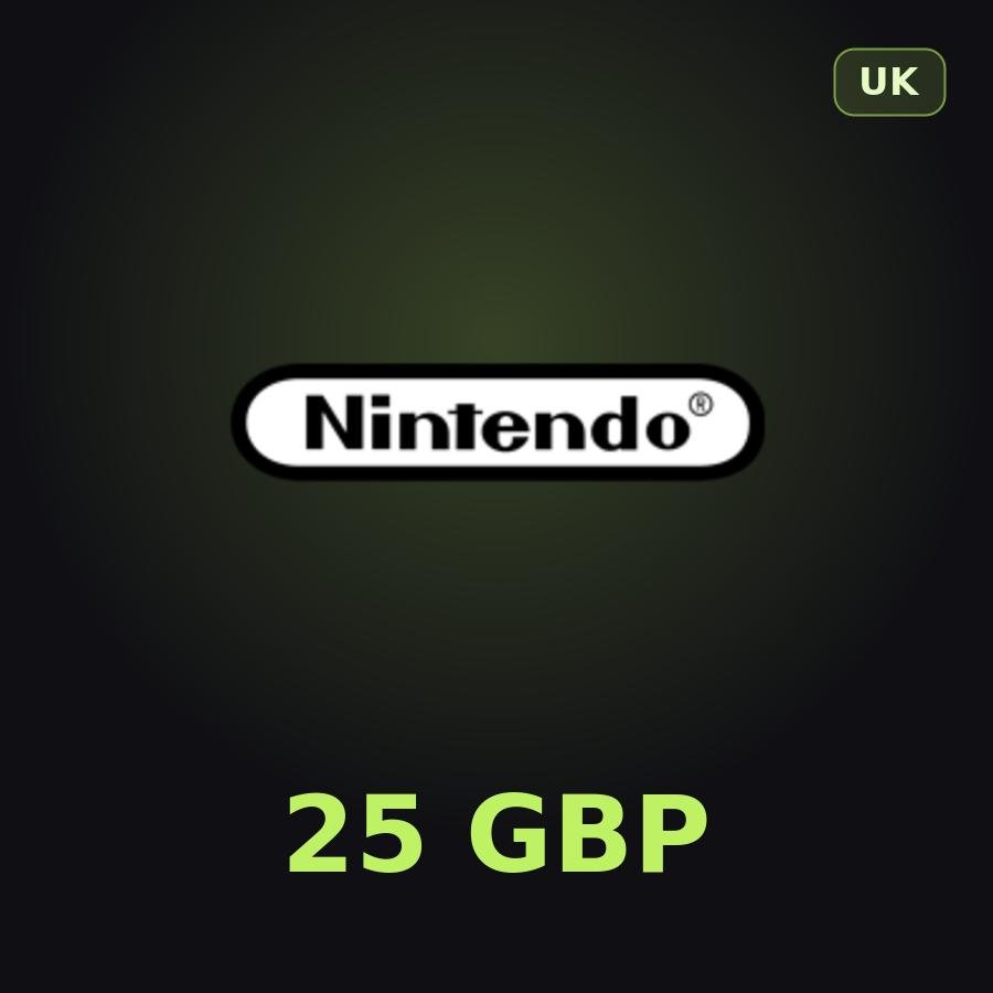 Карта Nintendo eShop 25 GBP (Великобритания)