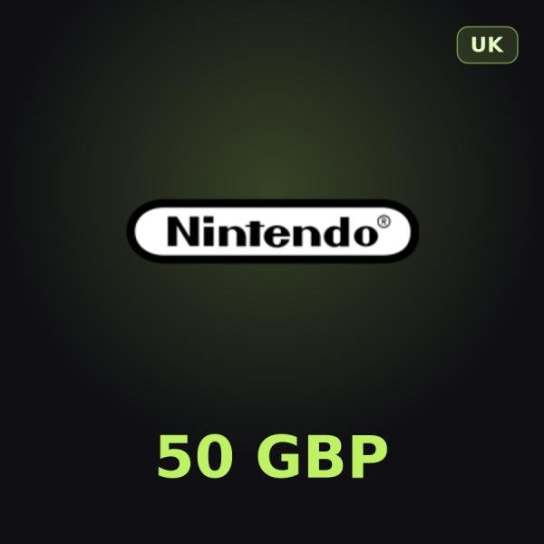 Карта Nintendo eShop 50 GBP (Великобритания)