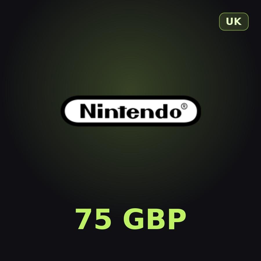 Карта Nintendo eShop 75 GBP (Великобритания)