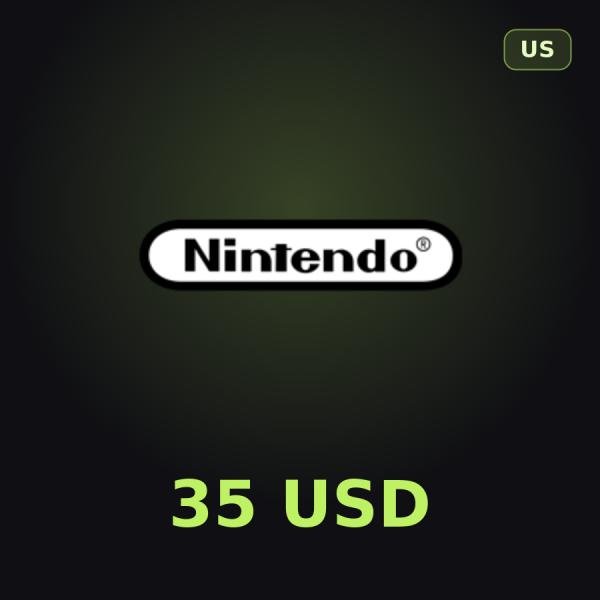 Карта Nintendo eShop 35 USD (США)