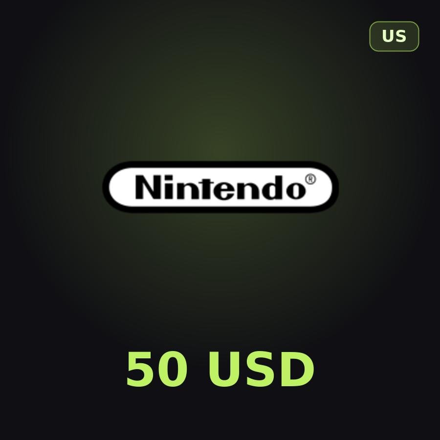 Карта Nintendo eShop 50 USD (США)