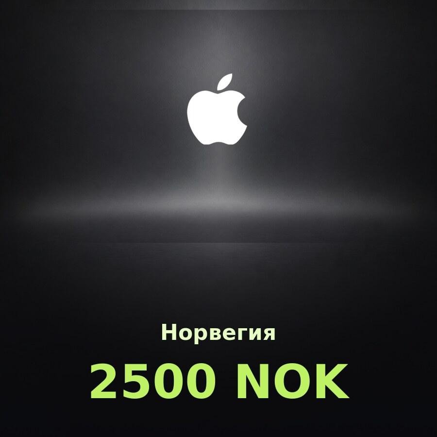Купить подарочную карту Apple на 2 500 крон для Норвегии