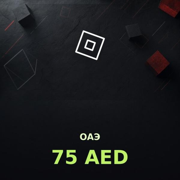Подарочная карта Roblox 75 AED (ОАЭ)