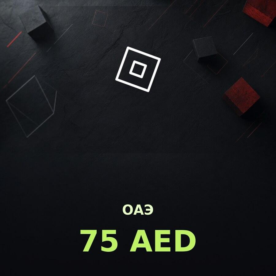 Подарочная карта Roblox 75 AED (ОАЭ)