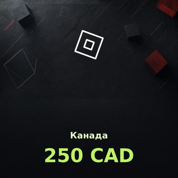 Подарочная карта Roblox 250 CAD (Канада)