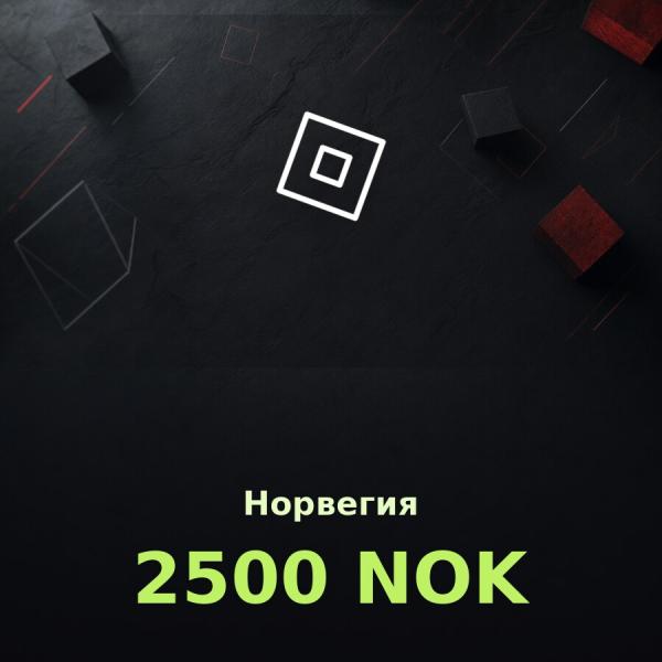 Подарочная карта Roblox 2500 NOK (Норвегия)