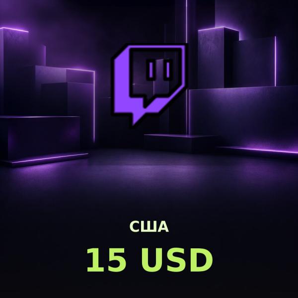 Подарочная карта Twitch 15 USD (США)