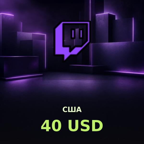 Подарочная карта Twitch 40 USD (США)