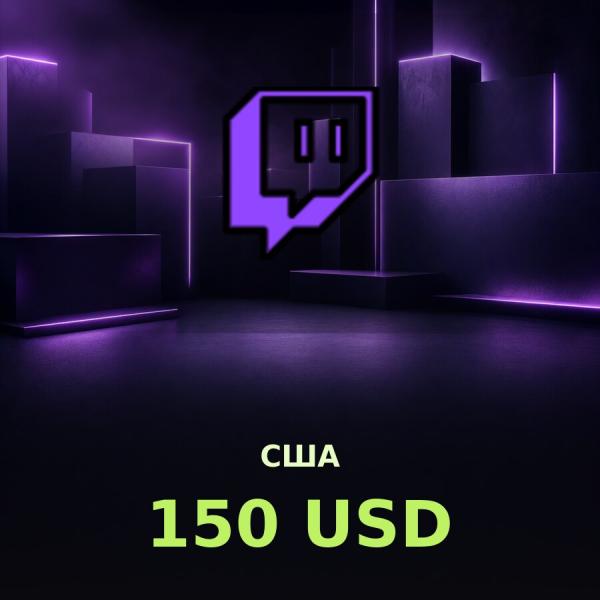 Подарочная карта Twitch 150 USD (США)