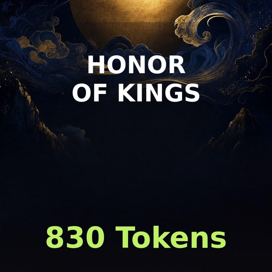 Пополнение Honor of Kings: 830 жетонов по ID