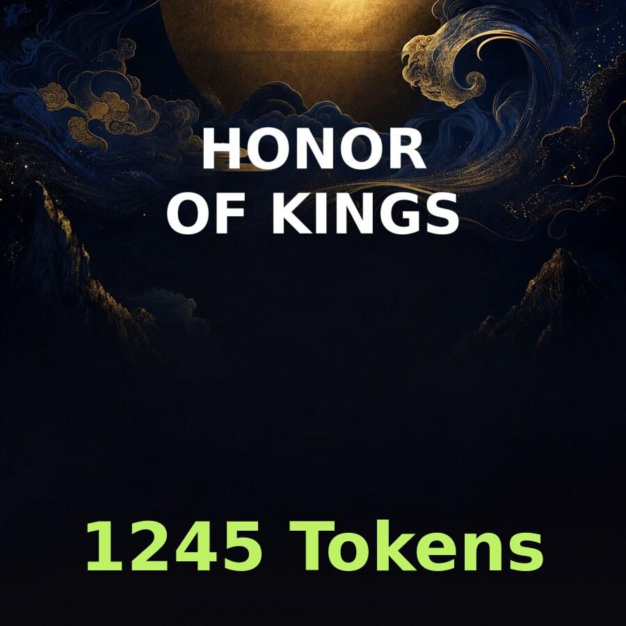 Пополнение Honor of Kings: 1245 жетонов по ID