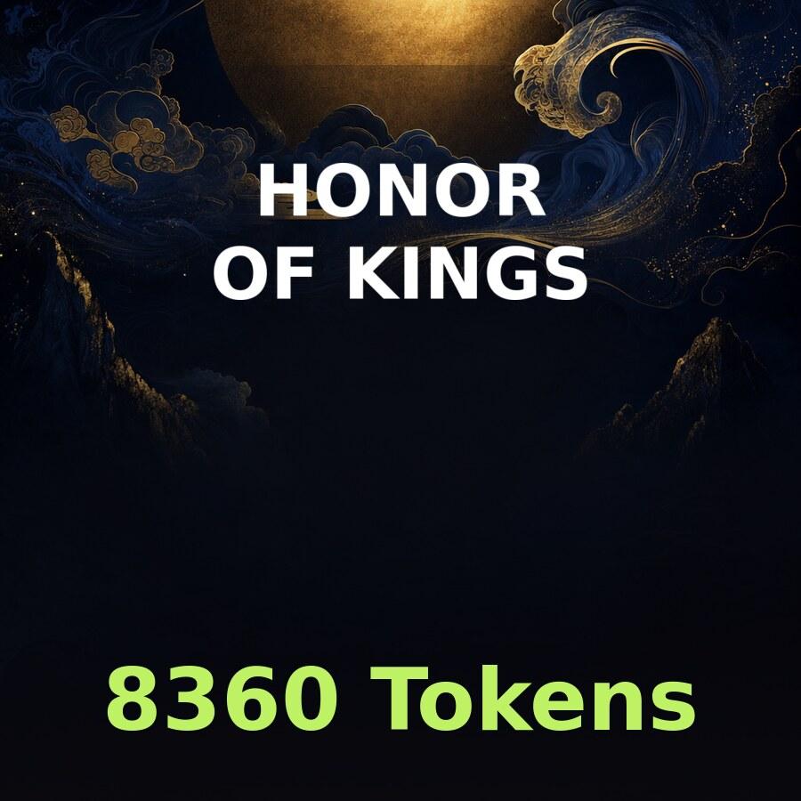 Пополнение Honor of Kings: 8360 жетонов по ID