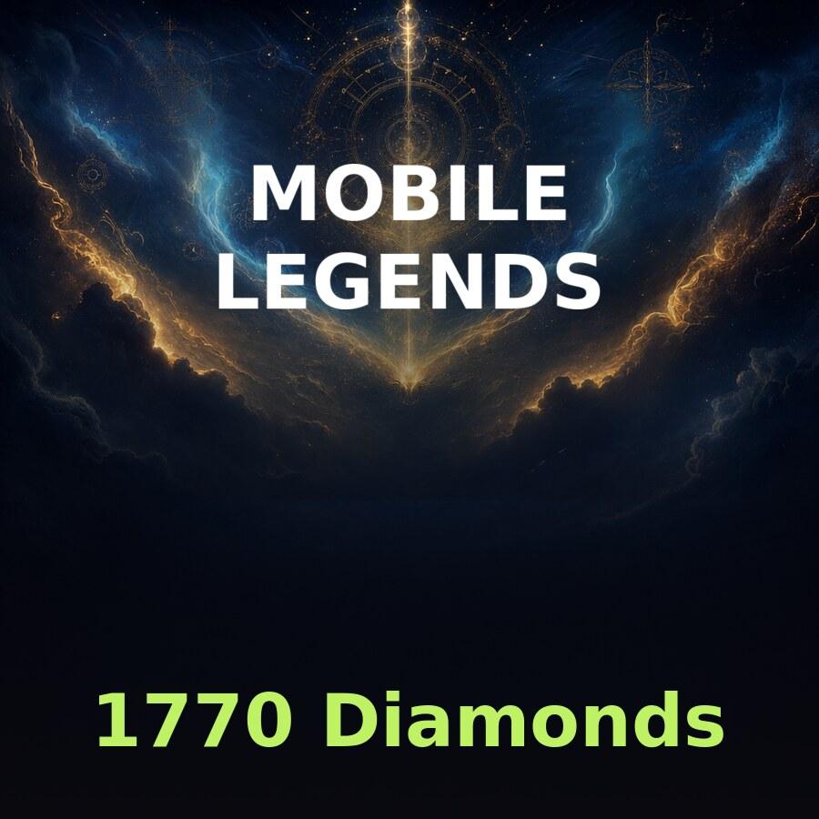 Пополнение Mobile Legends: 1770 алмазов по ID