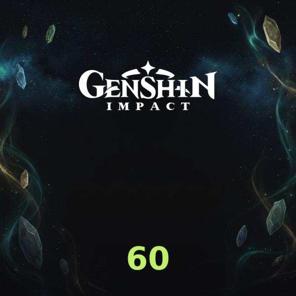 Пополнение Genshin Impact: 60 кристаллов по UID