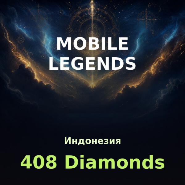 Пополнение Mobile Legends: 367 + 41 алмазов по ID (Индонезия)