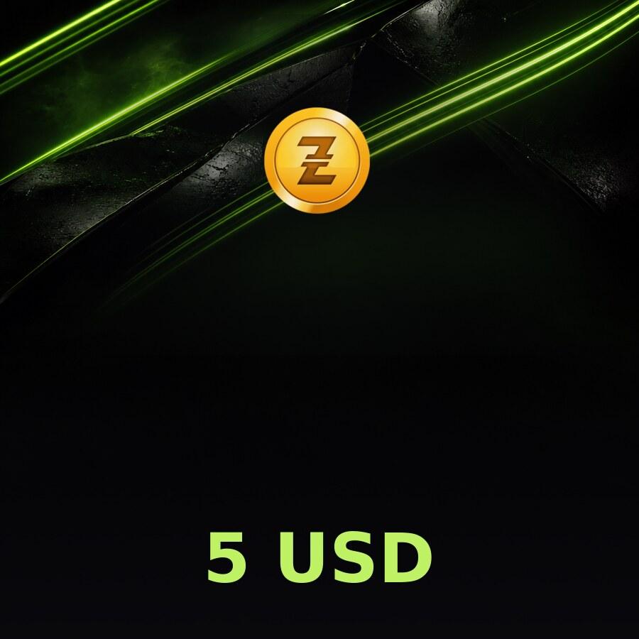 Пополнение Razer Gold: 5 USD по email