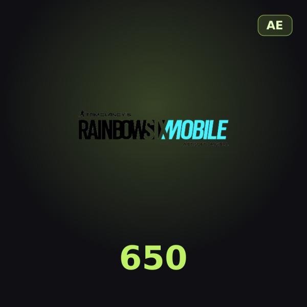 Пополнение Rainbow Six Mobile: 650 Platinum по ID (ОАЭ)