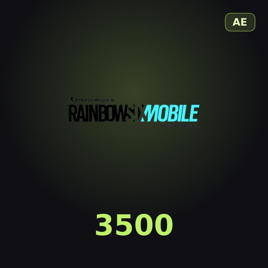 Пополнение Rainbow Six Mobile: 3500 Platinum по ID (ОАЭ)