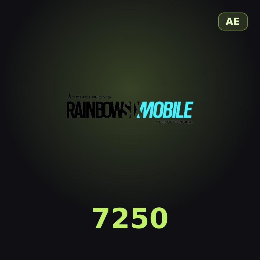 Пополнение Rainbow Six Mobile: 7250 Platinum по ID (ОАЭ)