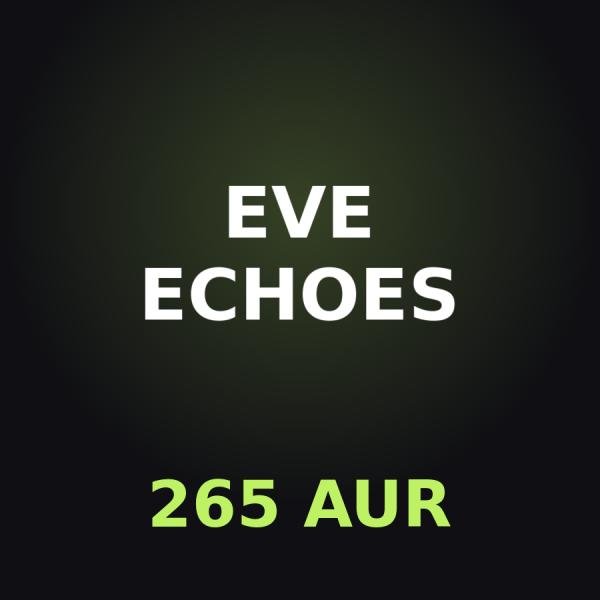 Пополнение EVE Echoes: 265 AUR по ID