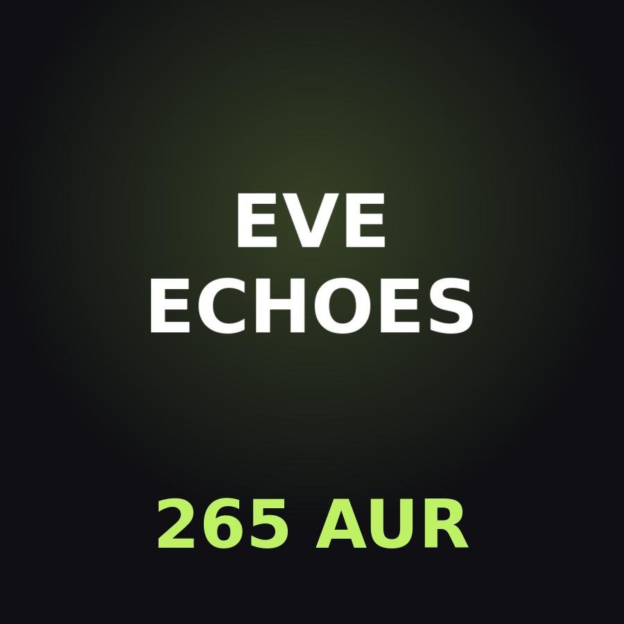 Пополнение EVE Echoes: 265 AUR по ID