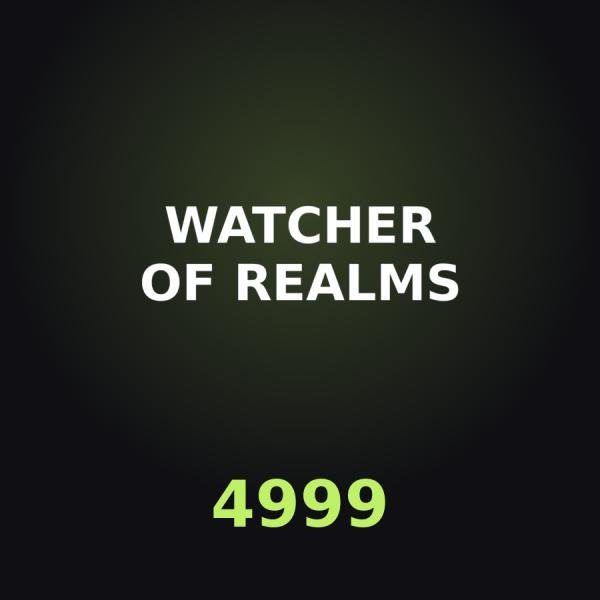 Пополнение Watcher of Realms: 4999 W-Gold по ID