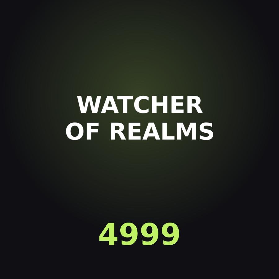 Пополнение Watcher of Realms: 4999 W-Gold по ID