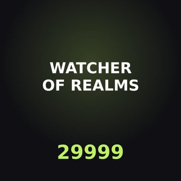 Пополнение Watcher of Realms: 29999 W-Gold по ID