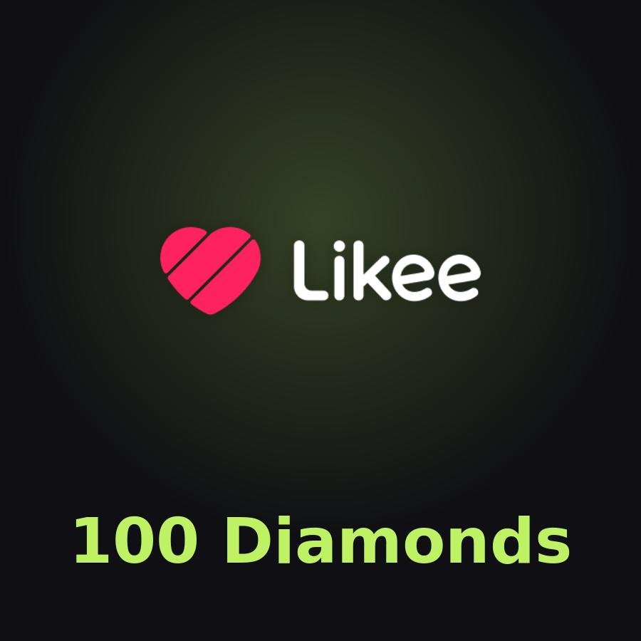 Пополнение Likee: 100 Diamonds по ID