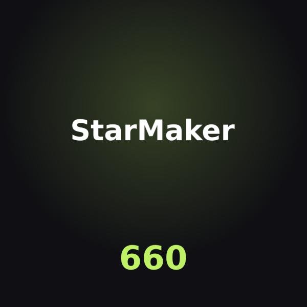 Пополнение StarMaker: 600 + 60 Coins по ID