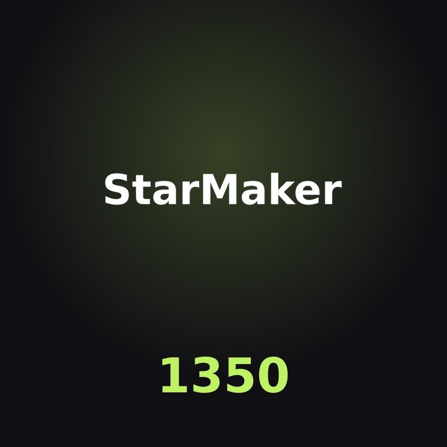 Пополнение StarMaker: 1200 + 150 Coins по ID