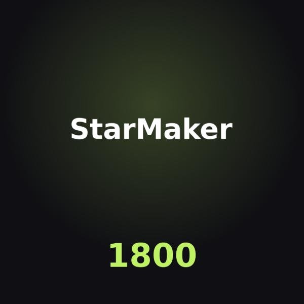 Пополнение StarMaker: 1600 + 200 Coins по ID
