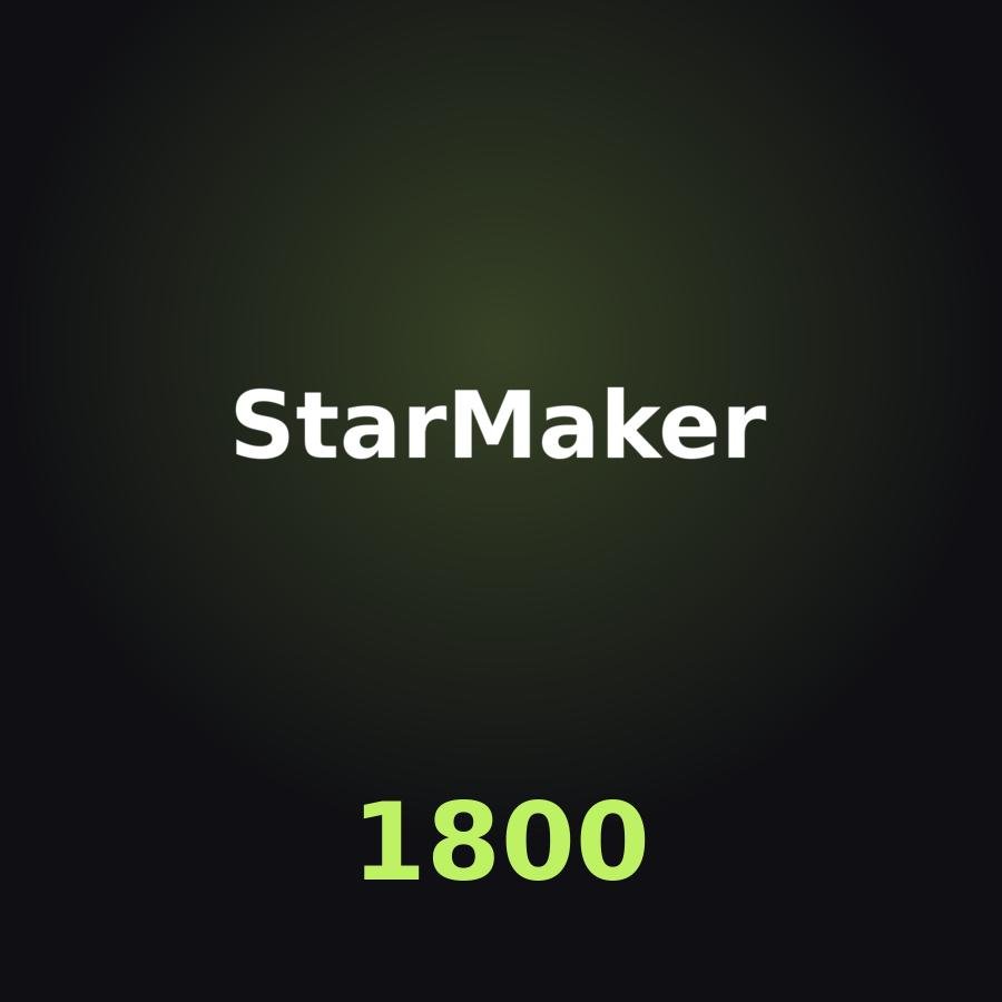 Пополнение StarMaker: 1600 + 200 Coins по ID