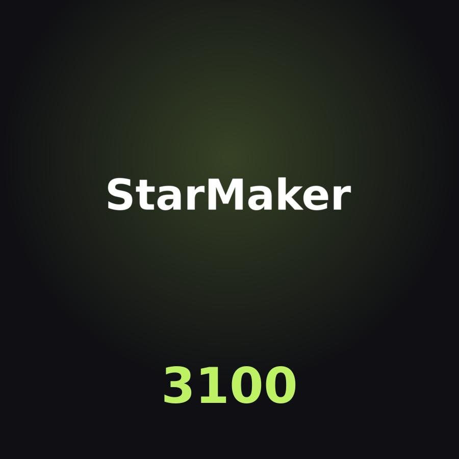 Пополнение StarMaker: 2700 + 400 Coins по ID