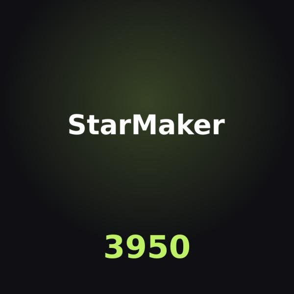 Пополнение StarMaker: 3400 + 550 Coins по ID