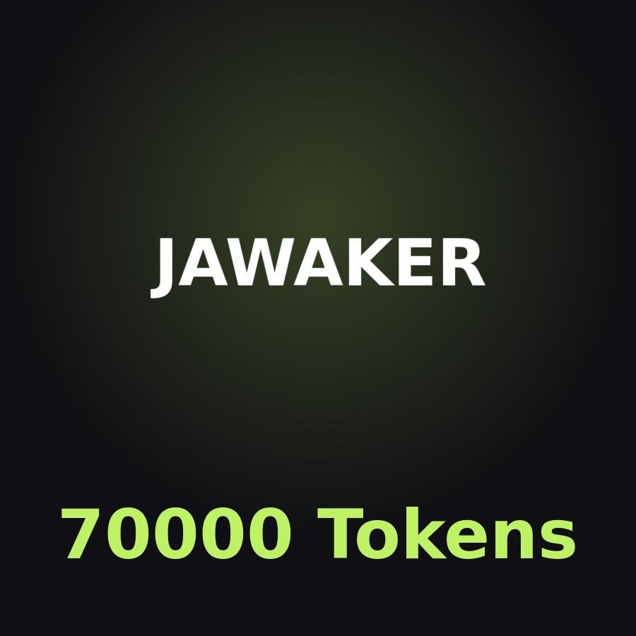 Пополнение Jawaker: 70000 Tokens по ID