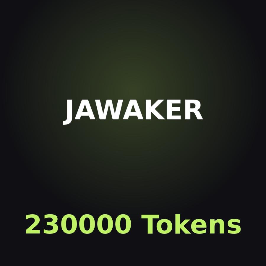 Пополнение Jawaker: 230000 Tokens по ID