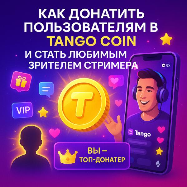 Как донатить пользователям в Tango Coin и стать любимым зрителем стримера