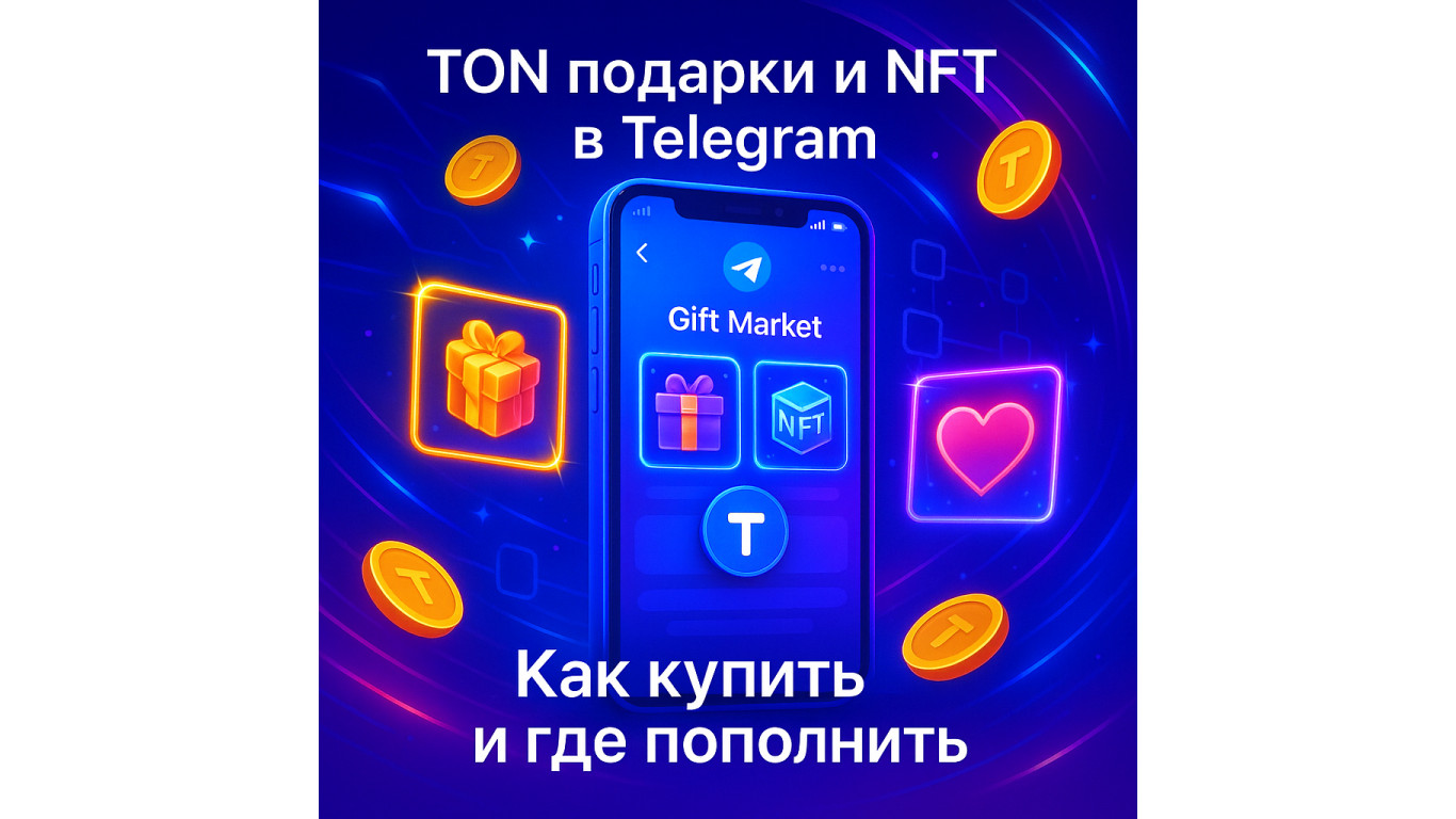 TON подарки и NFT в Telegram — как купить, что выбрать и где пополнить
