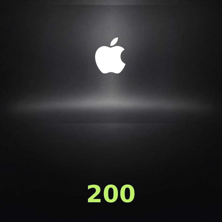 Купить подарочную карту Apple на 200 юаней для Китая