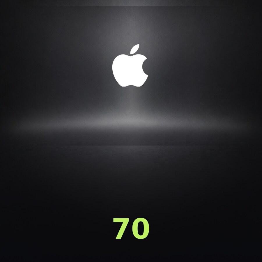 Купить подарочную карту Apple на 70 лир для Турции